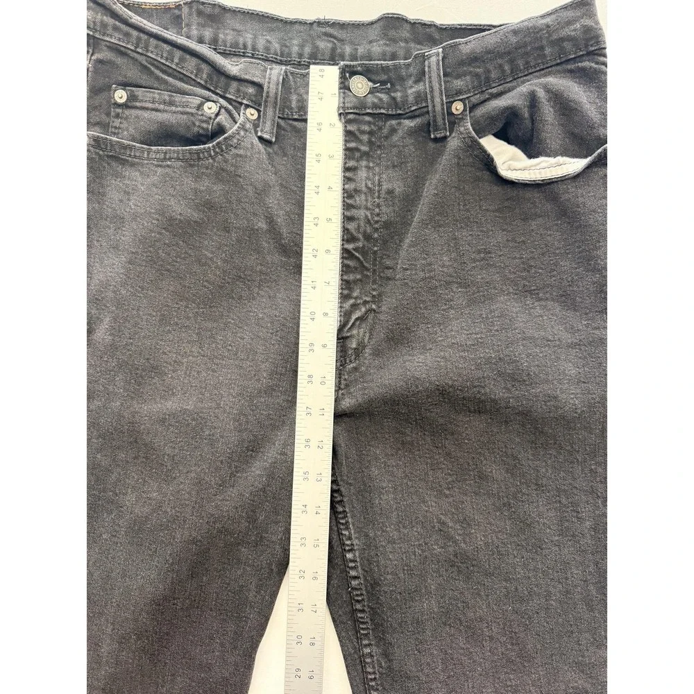 Levi's 550 Jeans Mens 38x29 Gray Dark Wash Relaxed Tapered Denim Pants Casual